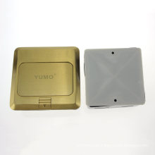 Yumo Hgd-2f-EU Brass Cover Ground Socket Electrical Pop up Floor Socket